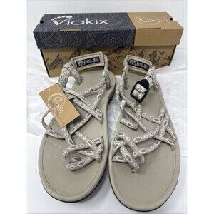 Viakix Walking Sandals Outdoor Hiking Sandal Trekking Water Arch Support SIZE 10